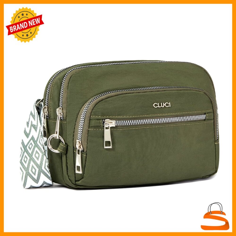 Lightweight Nylon Crossbody Bag, Rfid Anti-Theft, Convertible Belt Bag, Travel